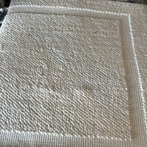 Elegant White Bath Mat Threshold